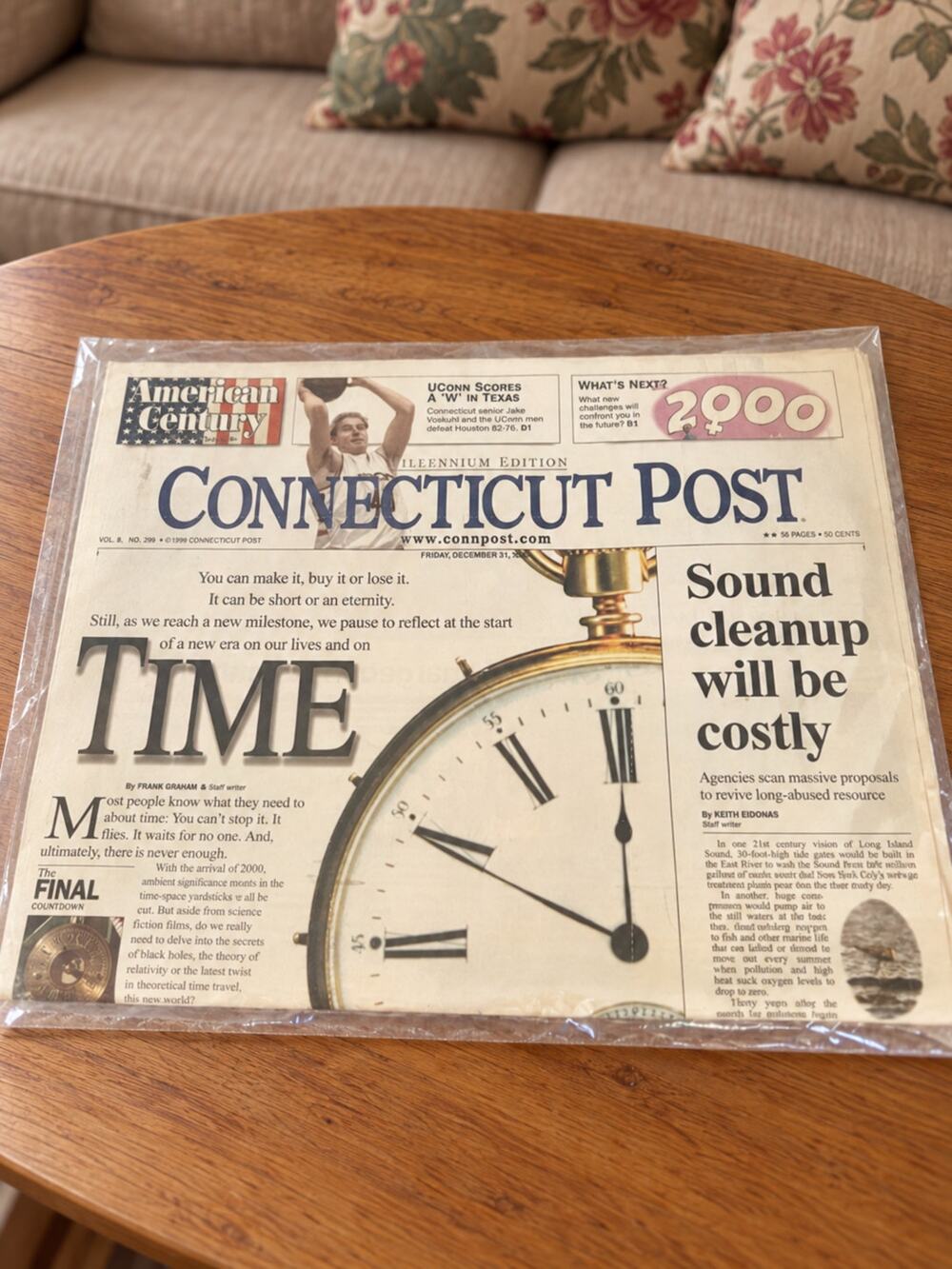 Connecticut Post Millennium Edition Newspaper Sealed 12/31/1999